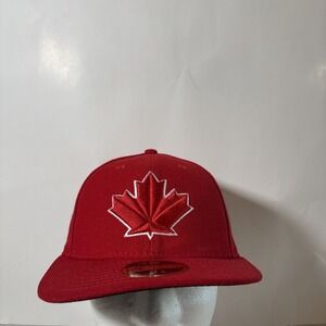 New Era 59FIFTY‎ Toronto Blue Jays Red Leaf MLB Low Profile Hat NEW 7 1/8